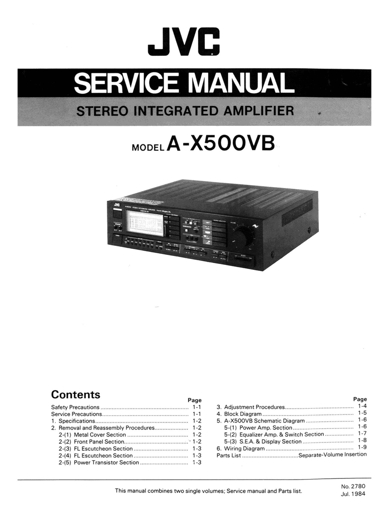 Jvc A X500VB Service Manual