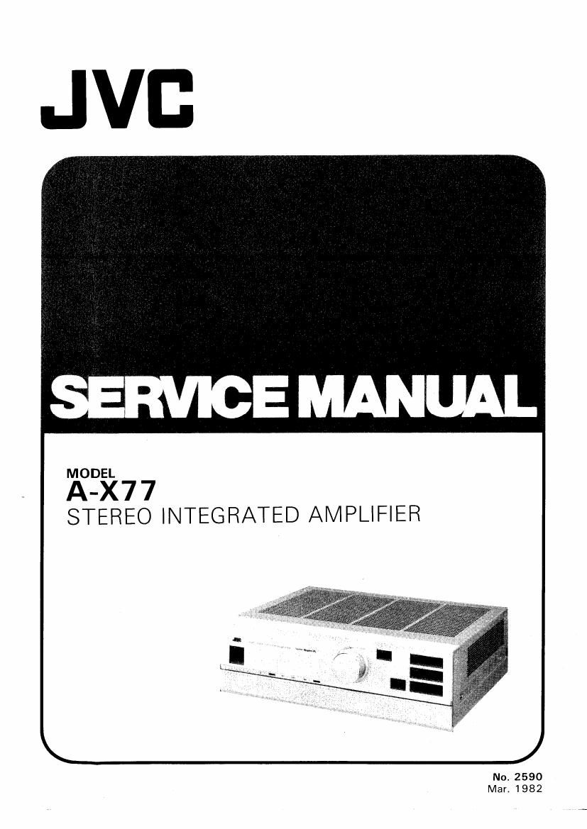Jvc A X77 Service Manual