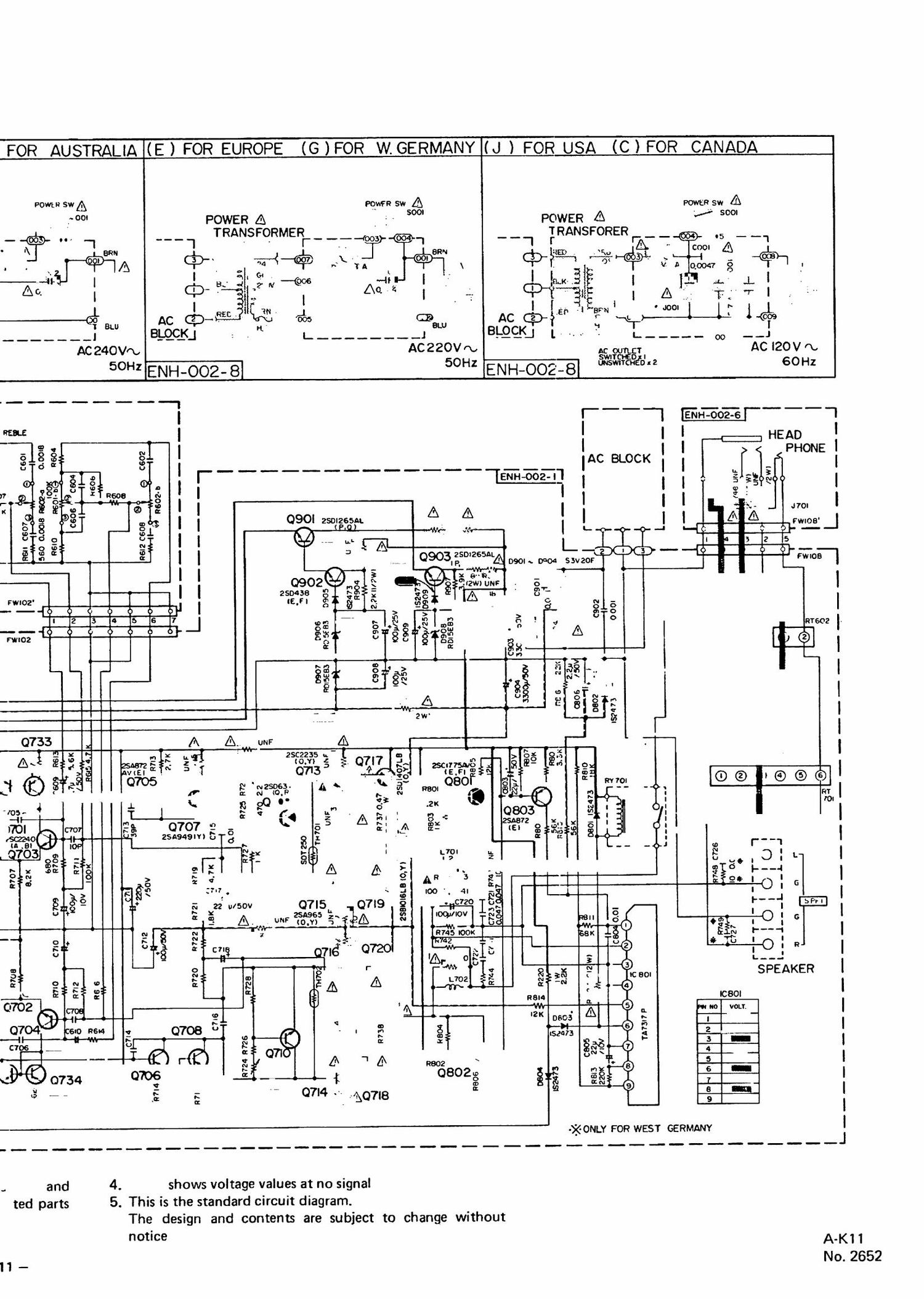 Jvc AK 11 Schematic