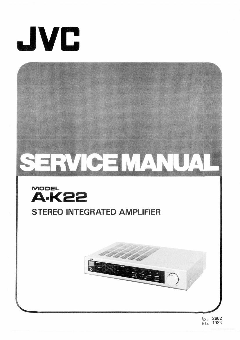 Jvc AK 22 Service Manual