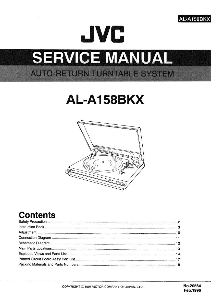 Jvc AL A158BKX Service Manual
