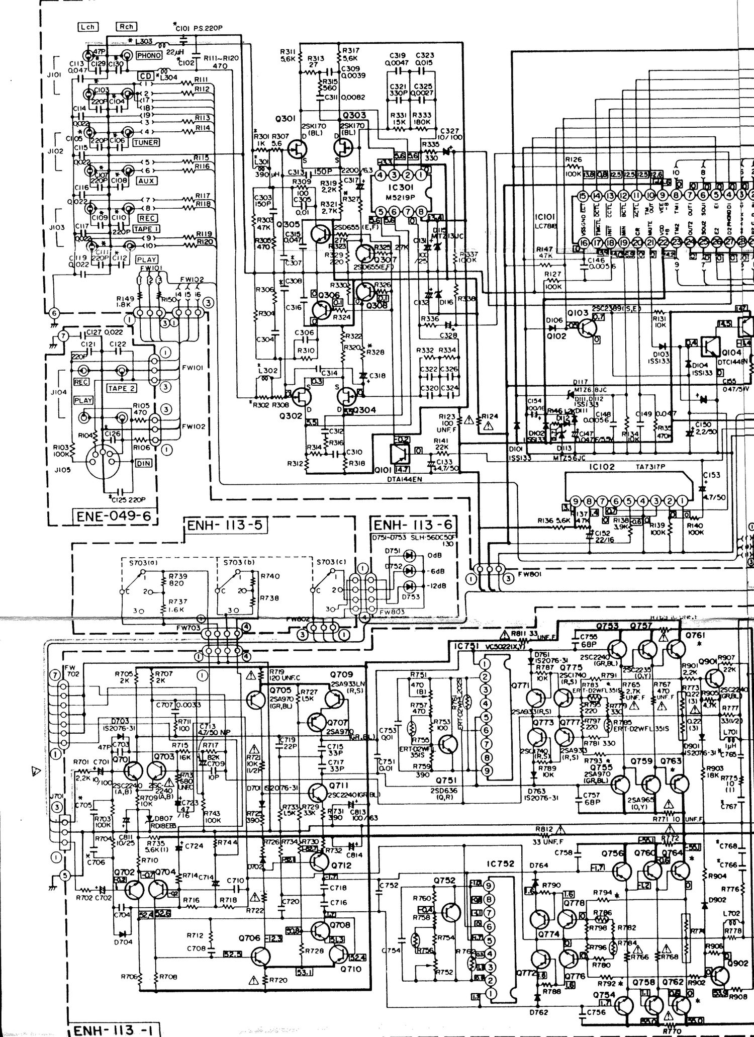 Jvc AX 555 BK Schematic