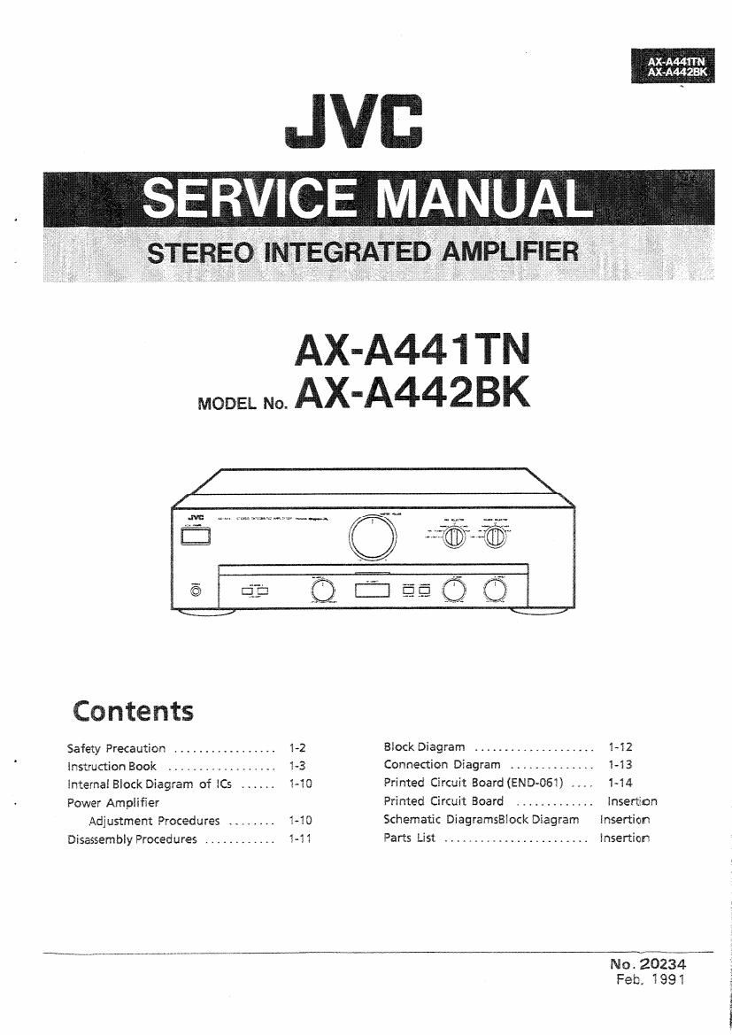 Jvc AX A441TN Service Manual