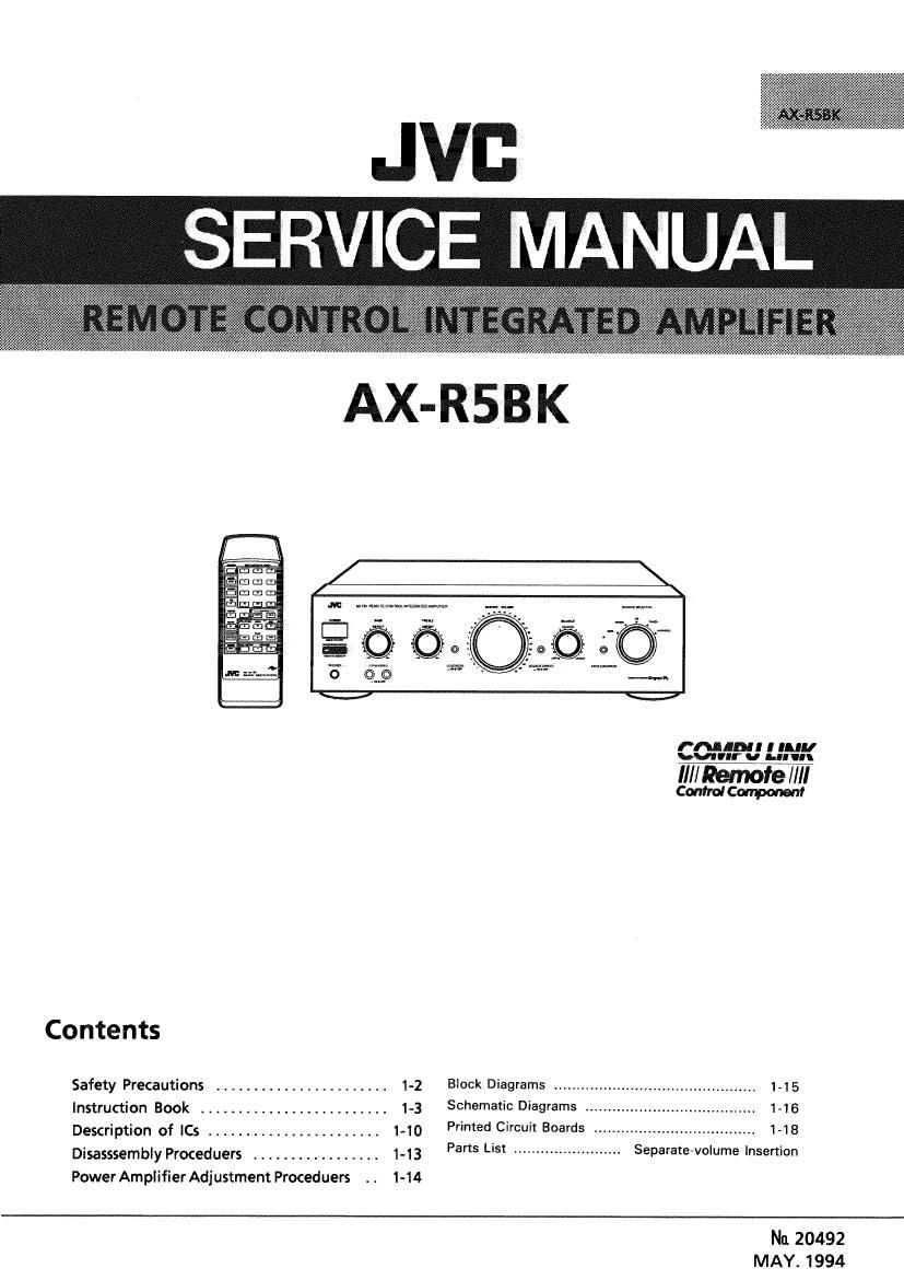 Jvc AX R5BK Service Manual