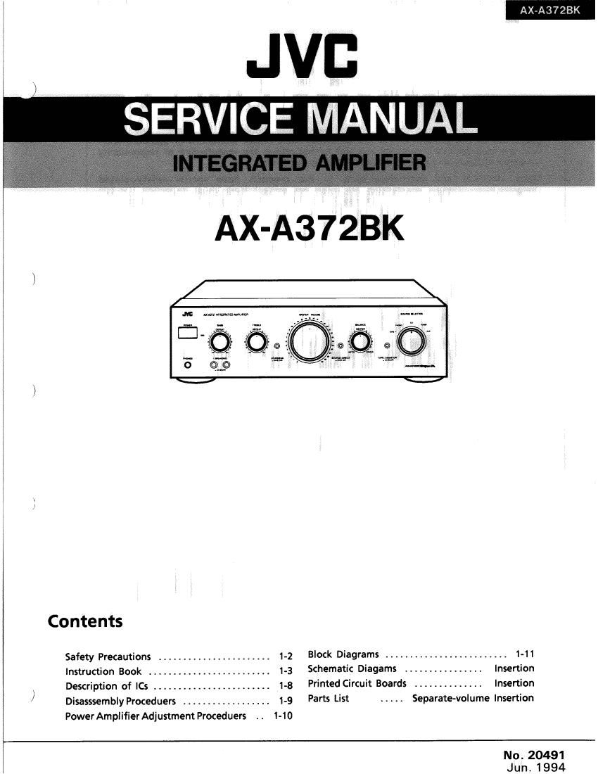 Jvc AXA 372 BK Service Manual