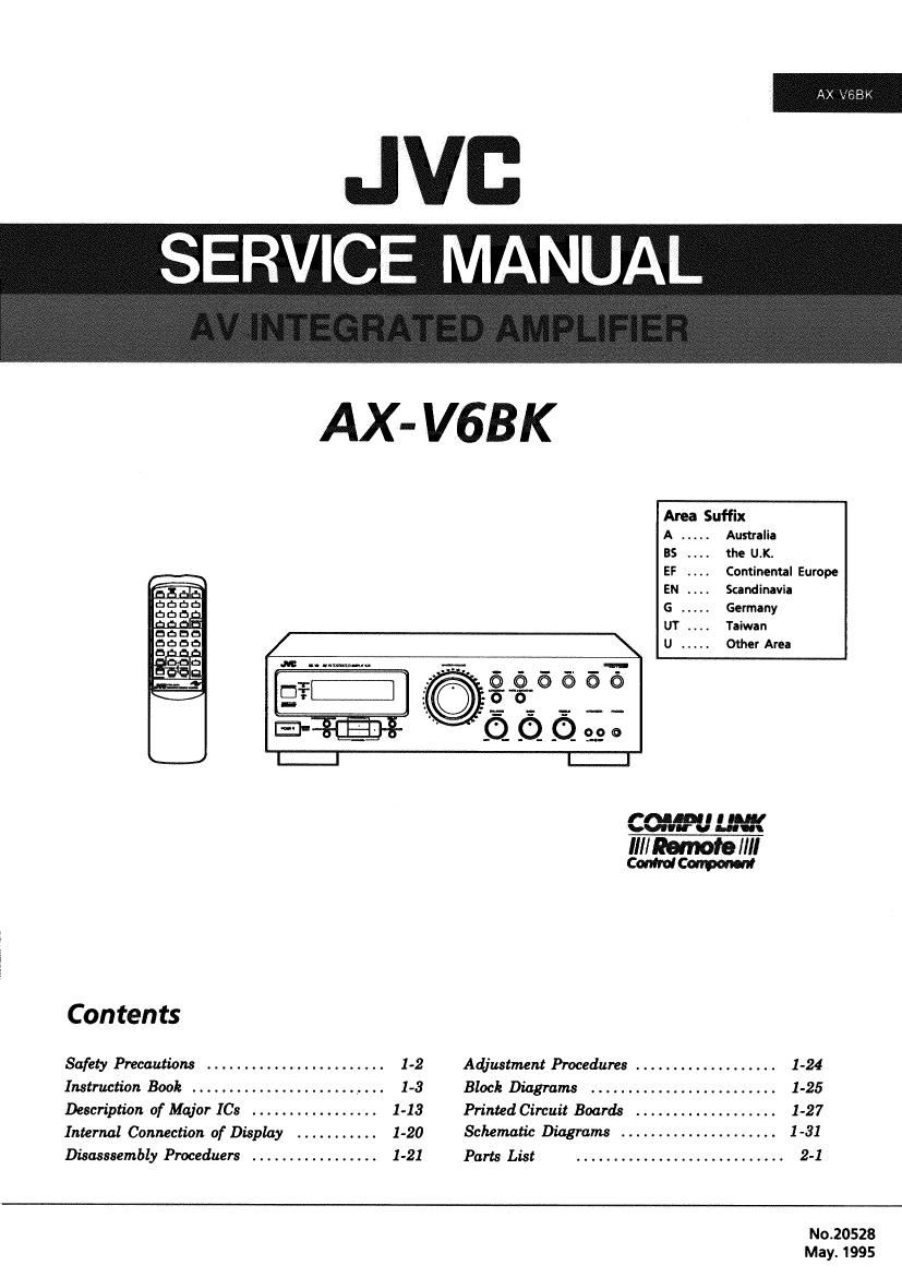 Jvc AXV 6 BK Service Manual