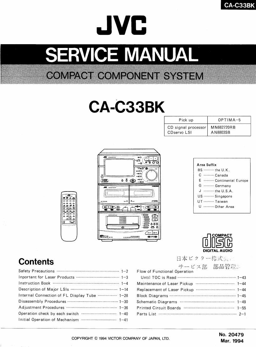 Jvc CAC 33 BK Service Manual