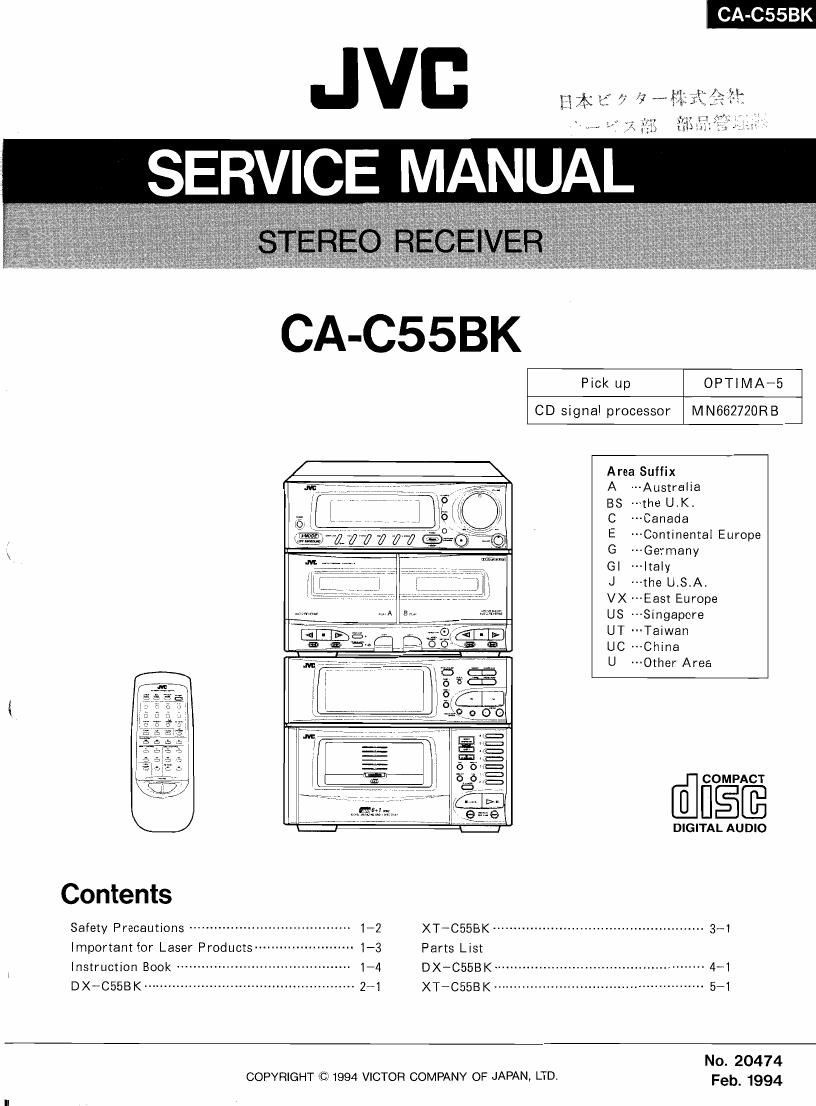 Jvc CAC 55 BK Service Manual