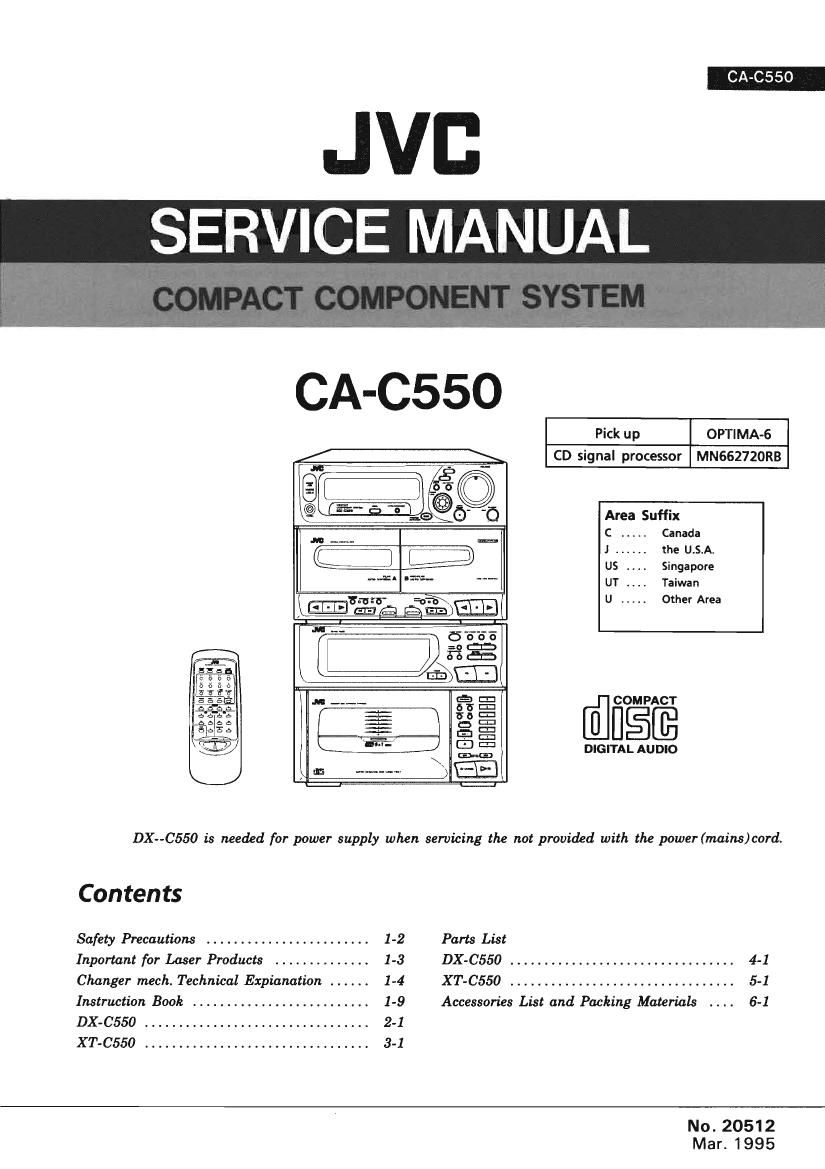 Jvc CAC 550 Service Manual