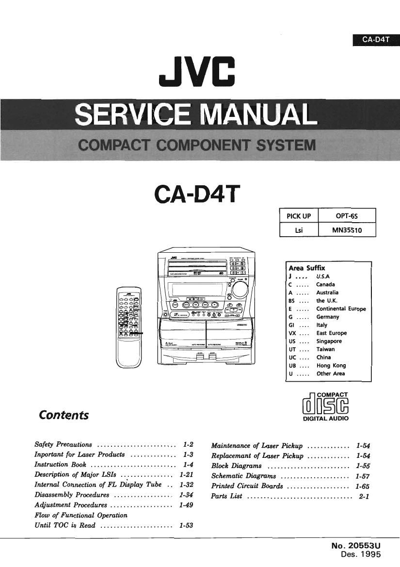 Jvc CAD 4 T Service Manual