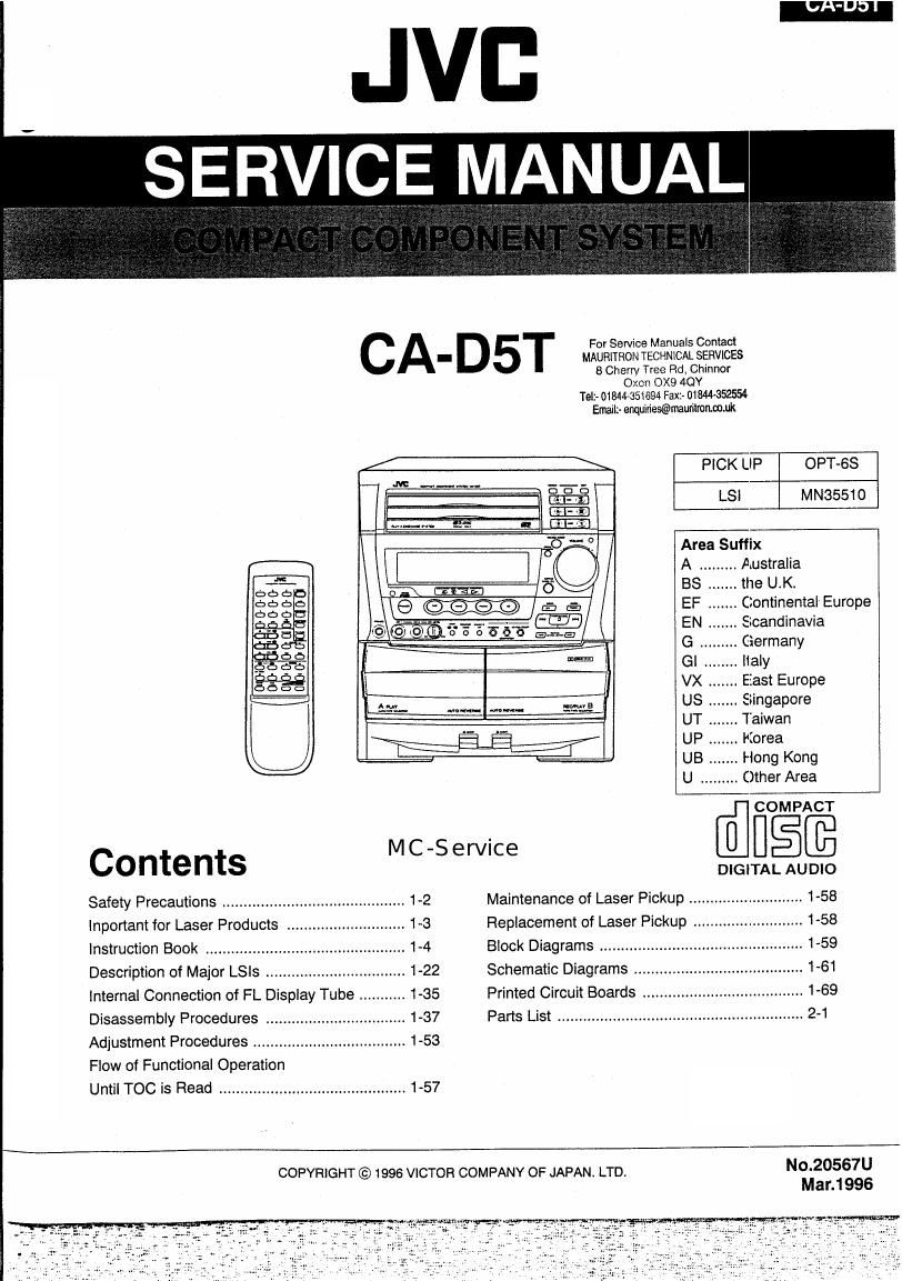 Jvc CAD 5 T Service Manual