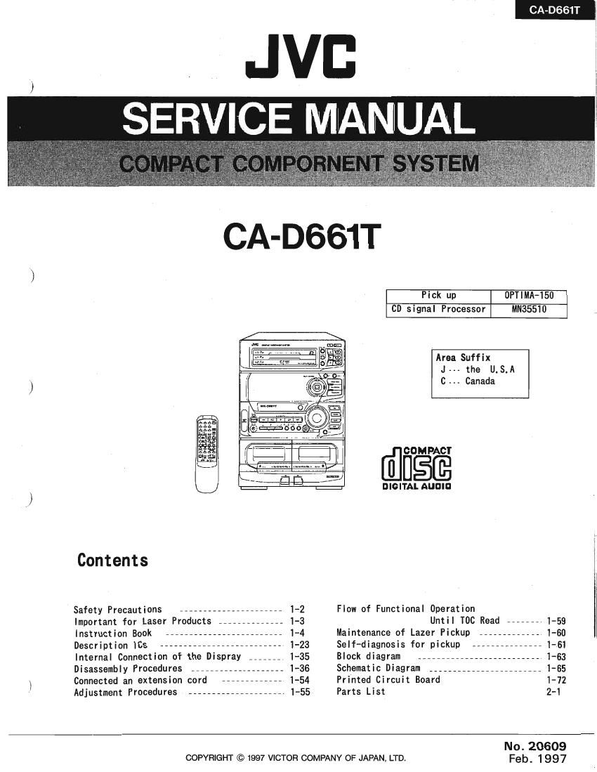 Jvc CAD 661 T Service Manual