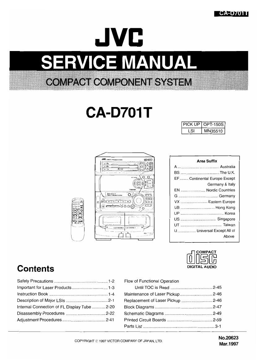 Jvc CAD 701 T Service Manual