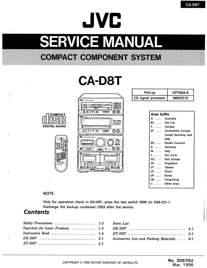 Jvc CAD 8 T Service Manual