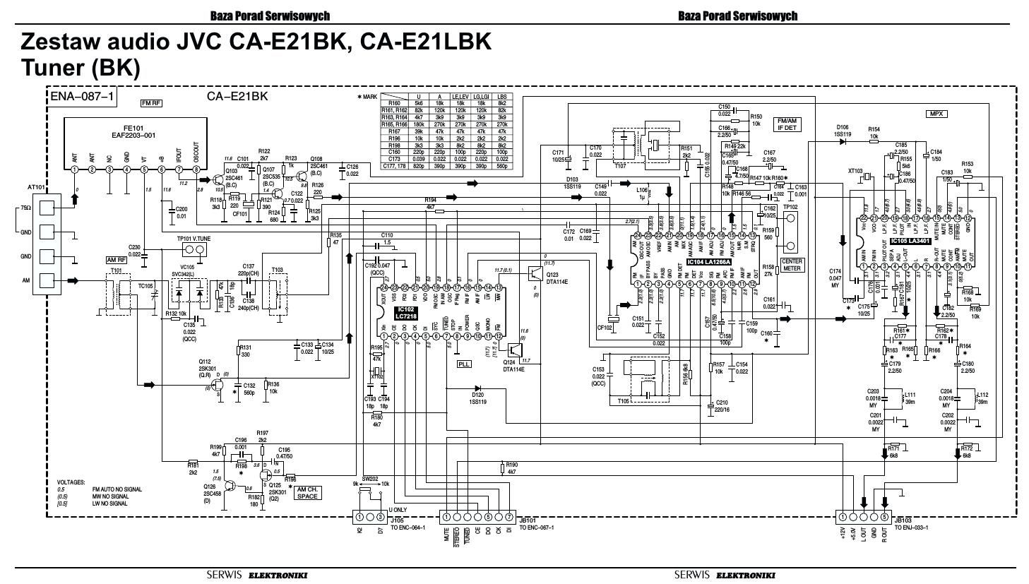 Jvc CAE 21 BK Schematic