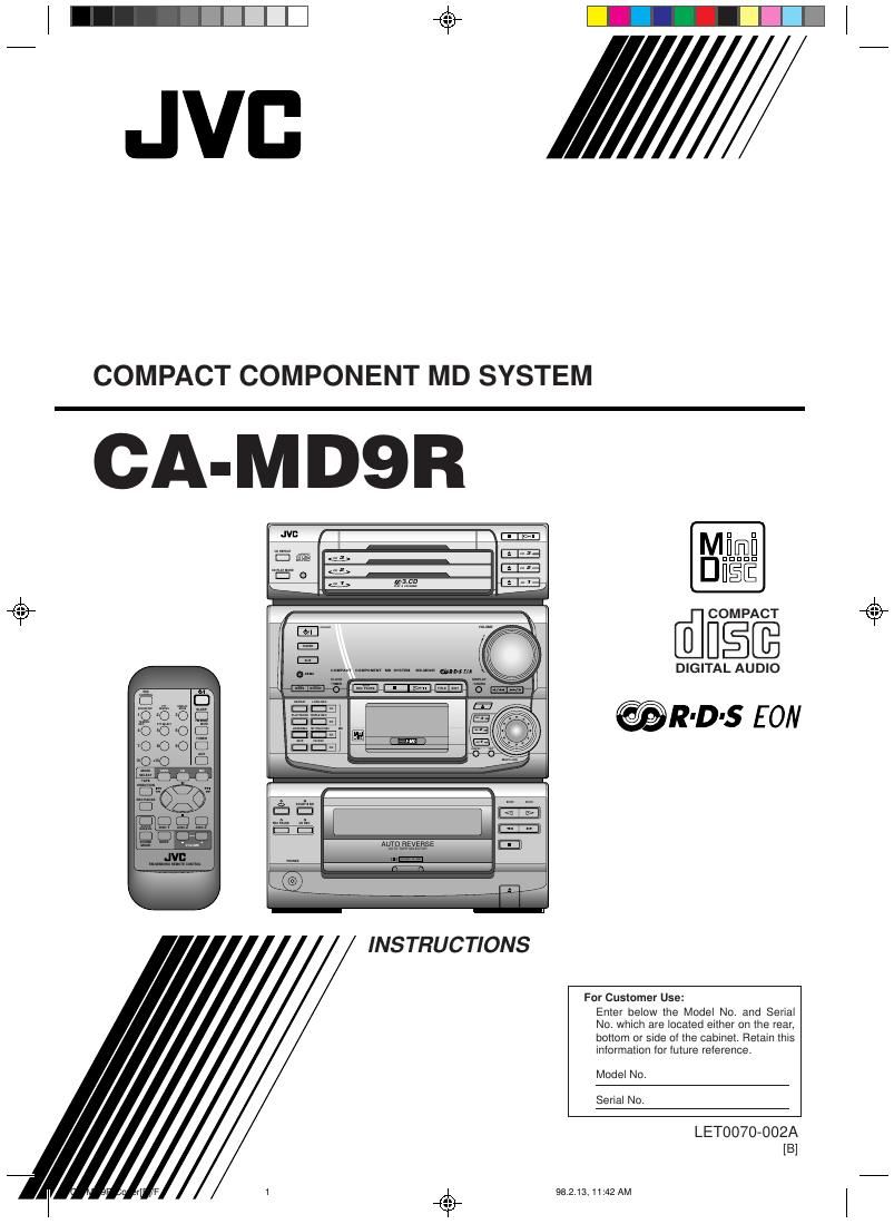 Jvc CAMD 9 R Owners Manual