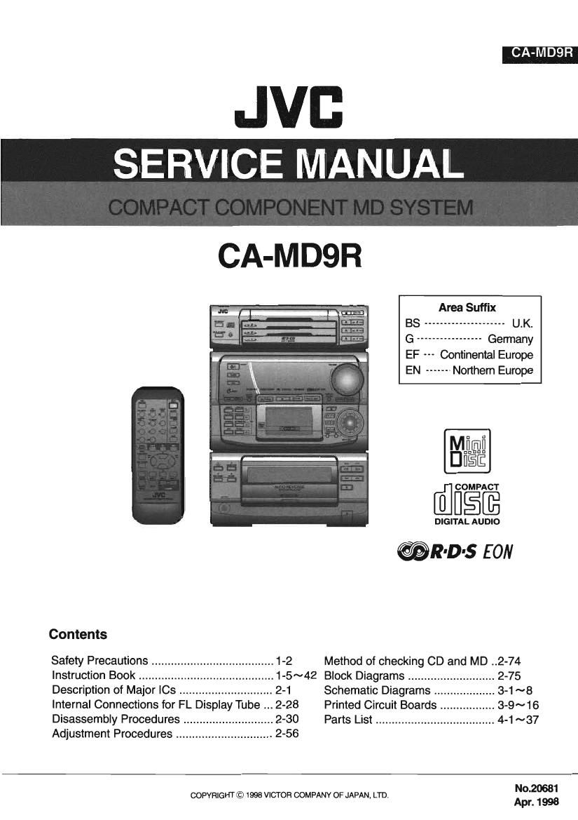 Jvc CAMD 9 R Service Manual