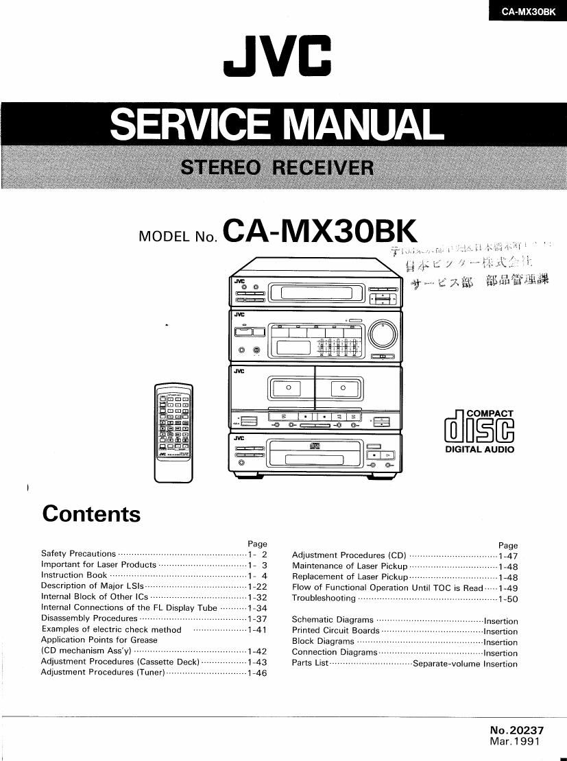 Jvc CAMX 30 BK Service Manual