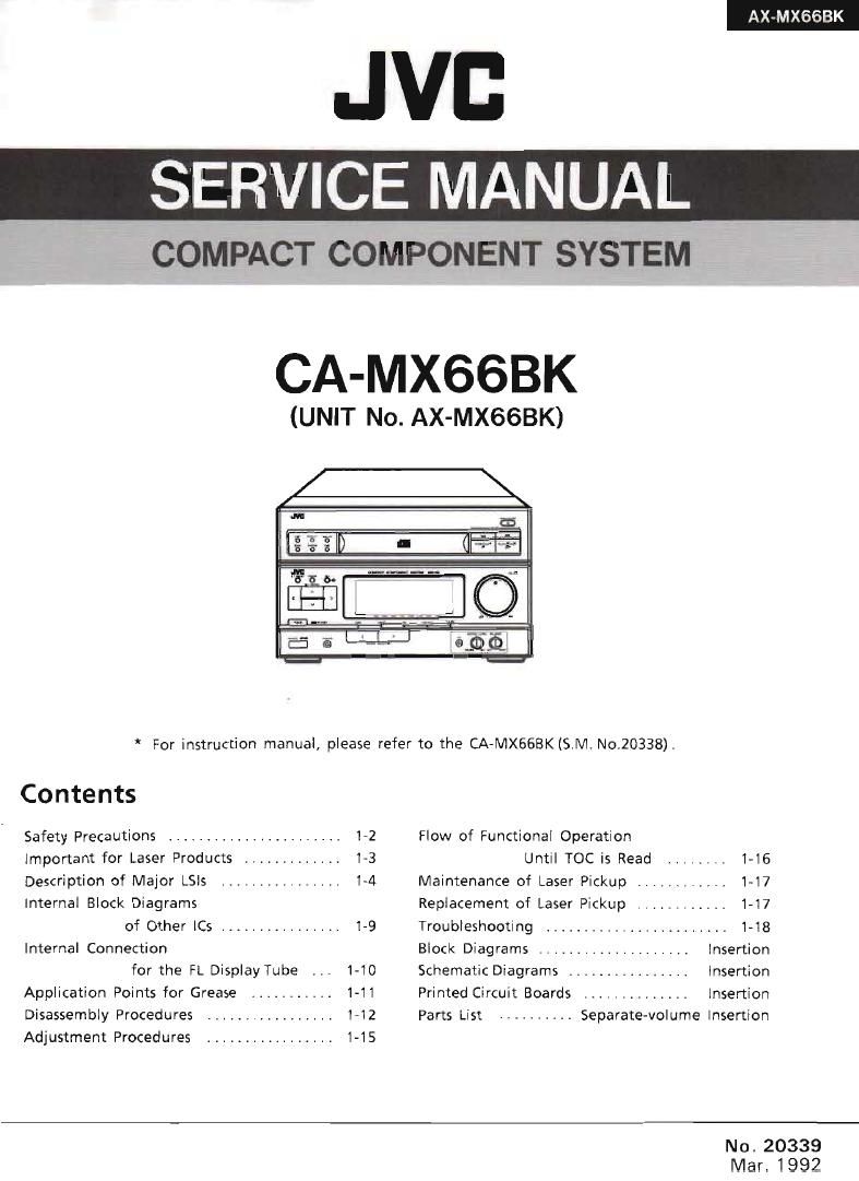 Jvc CAMX 66 BK Service Manual