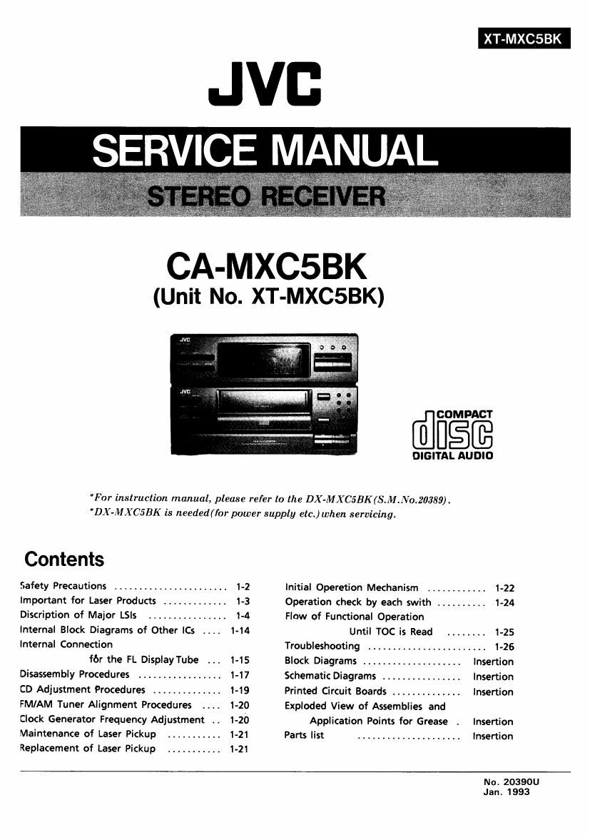 Jvc CAMXC 5 BK Service Manual