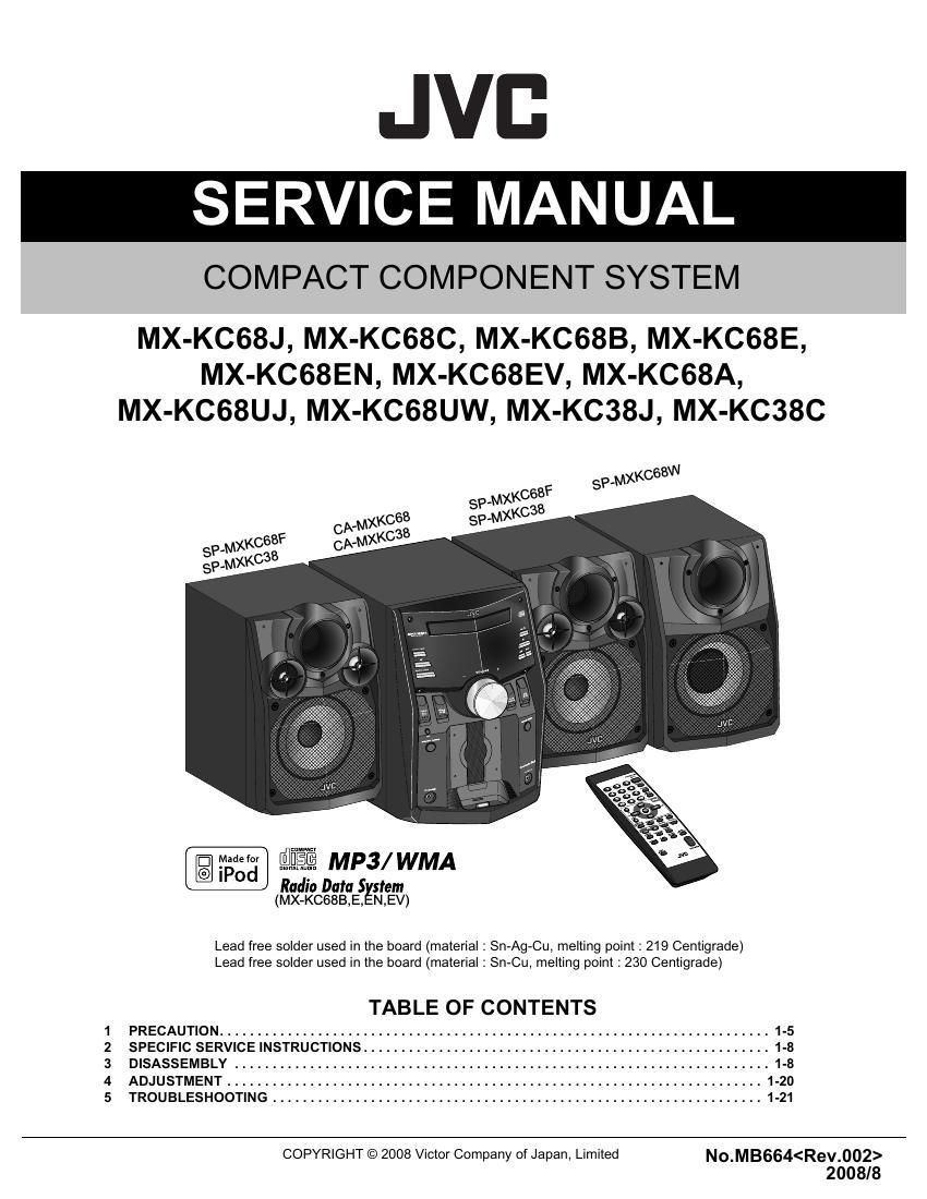 Jvc CAMXKC 68 Service Manual