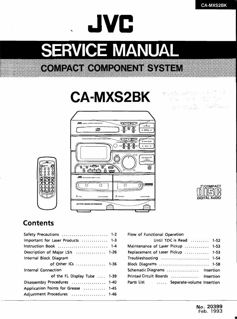 Jvc CAMXS 2 BK Service Manual