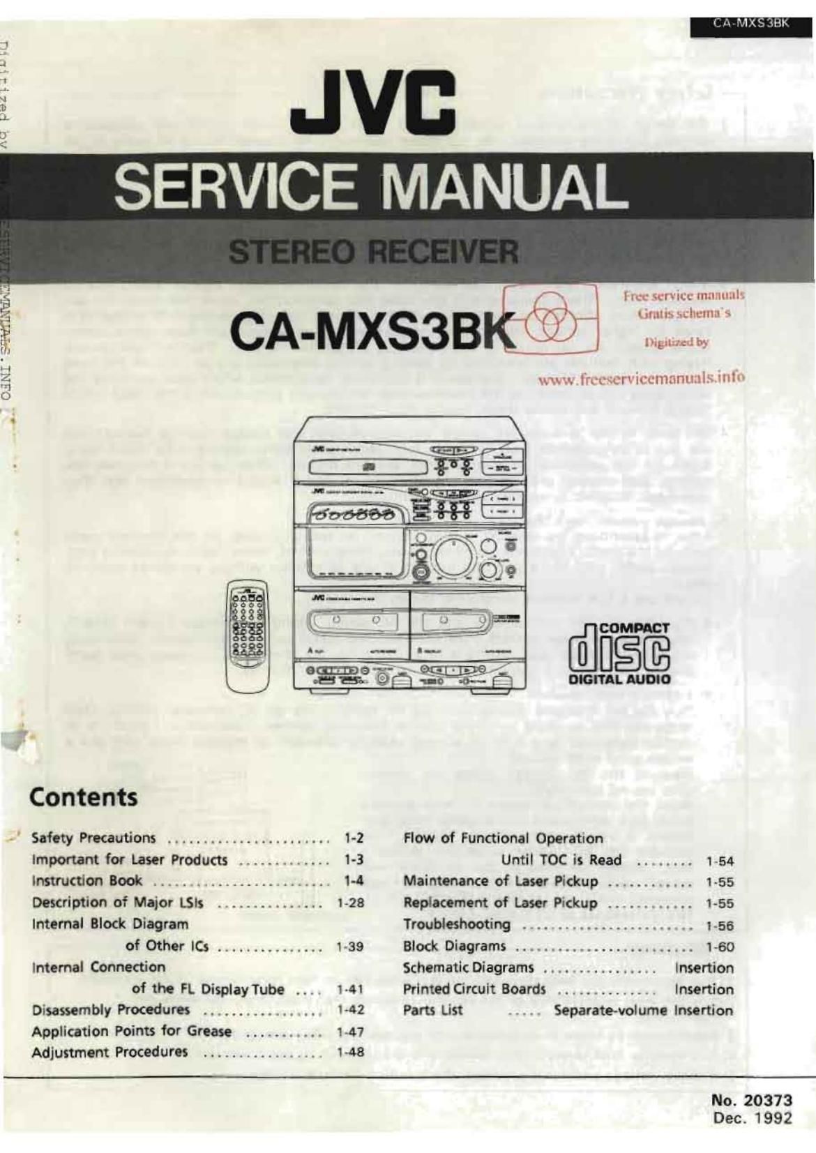 Jvc CAMXS 3 BK Service Manual Part 1