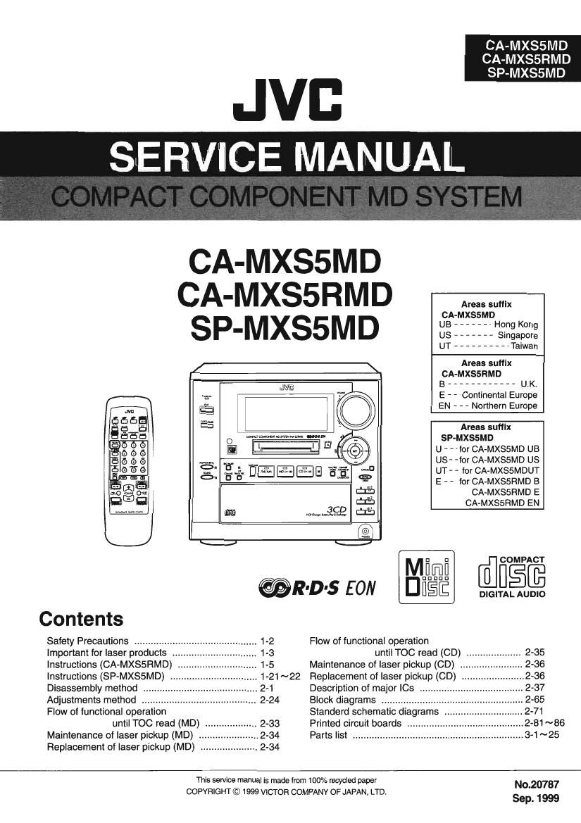 Jvc CAMXS 5 MD Service Manual