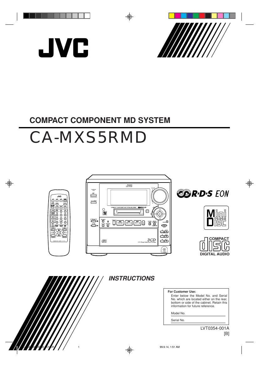 Jvc CAMXS 5 RMD Owners Manual