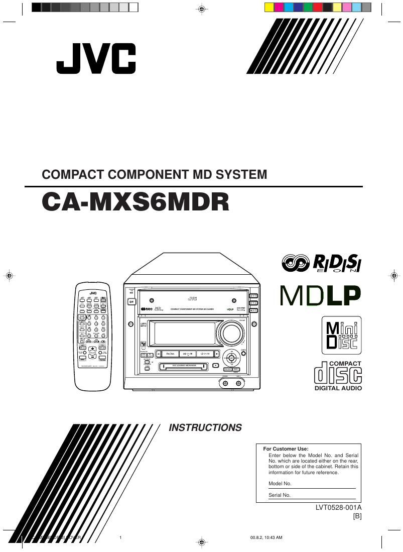 Jvc CAMXS 6 MDR Owners Manual