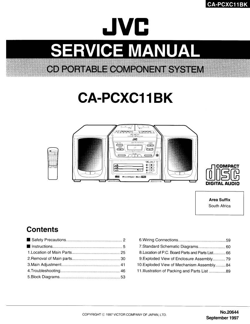 Jvc CAPCXC 11 BK Service Manual
