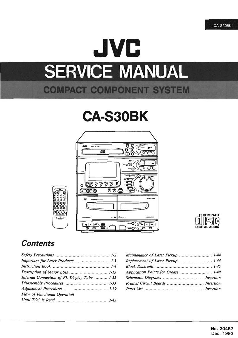 Jvc CAS 30 BK Service Manual