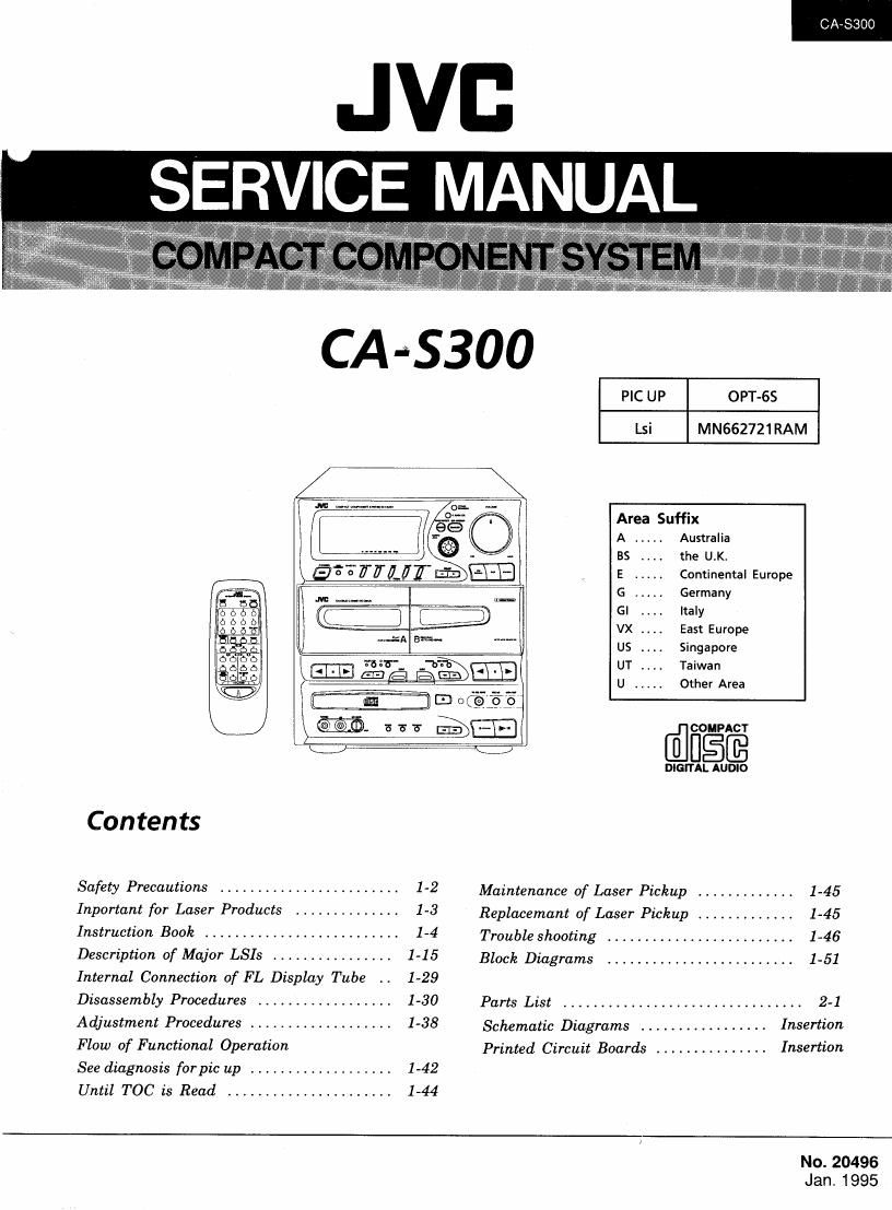 Jvc CAS 300 Service Manual