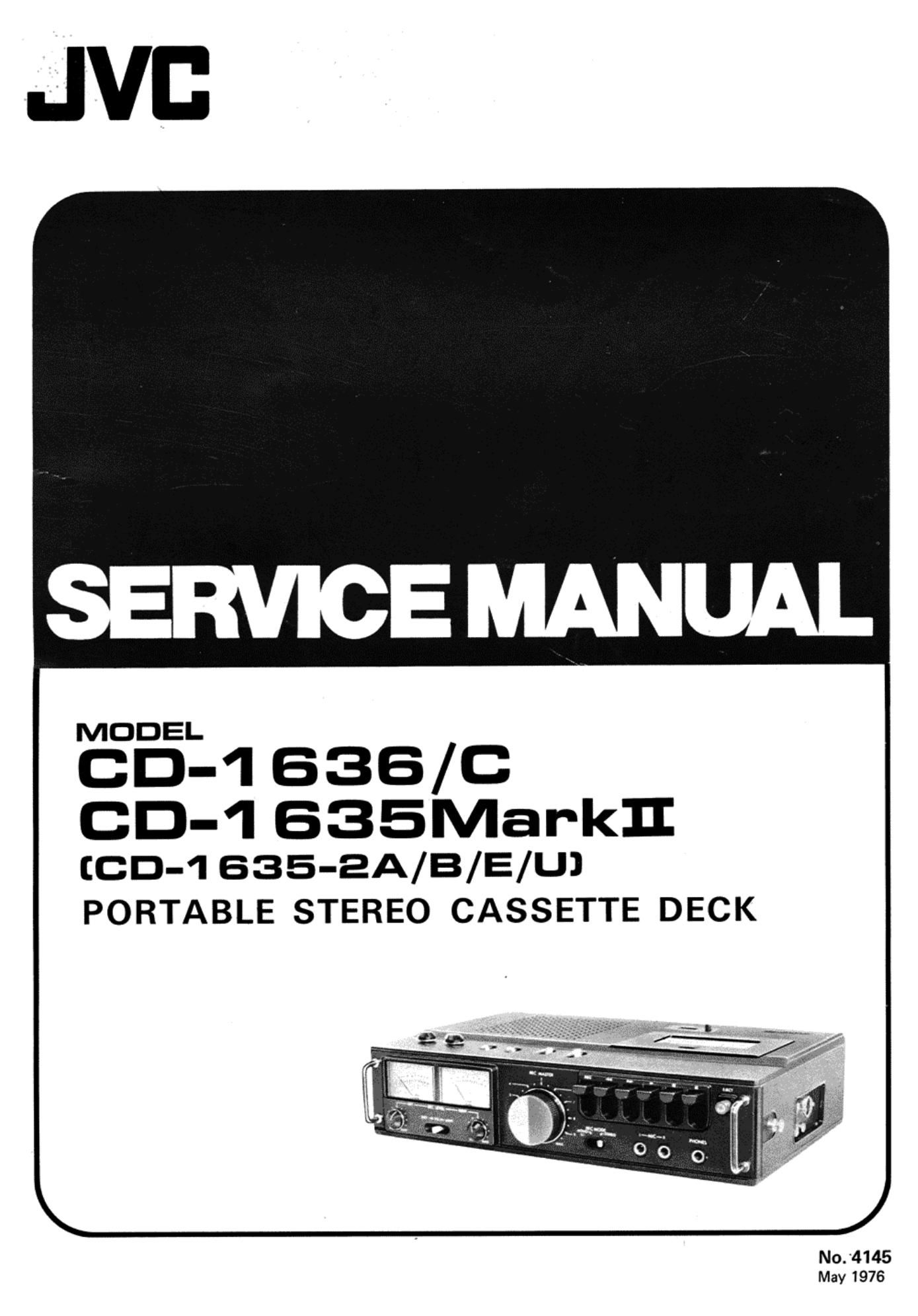 Jvc CD 1635 Service Manual