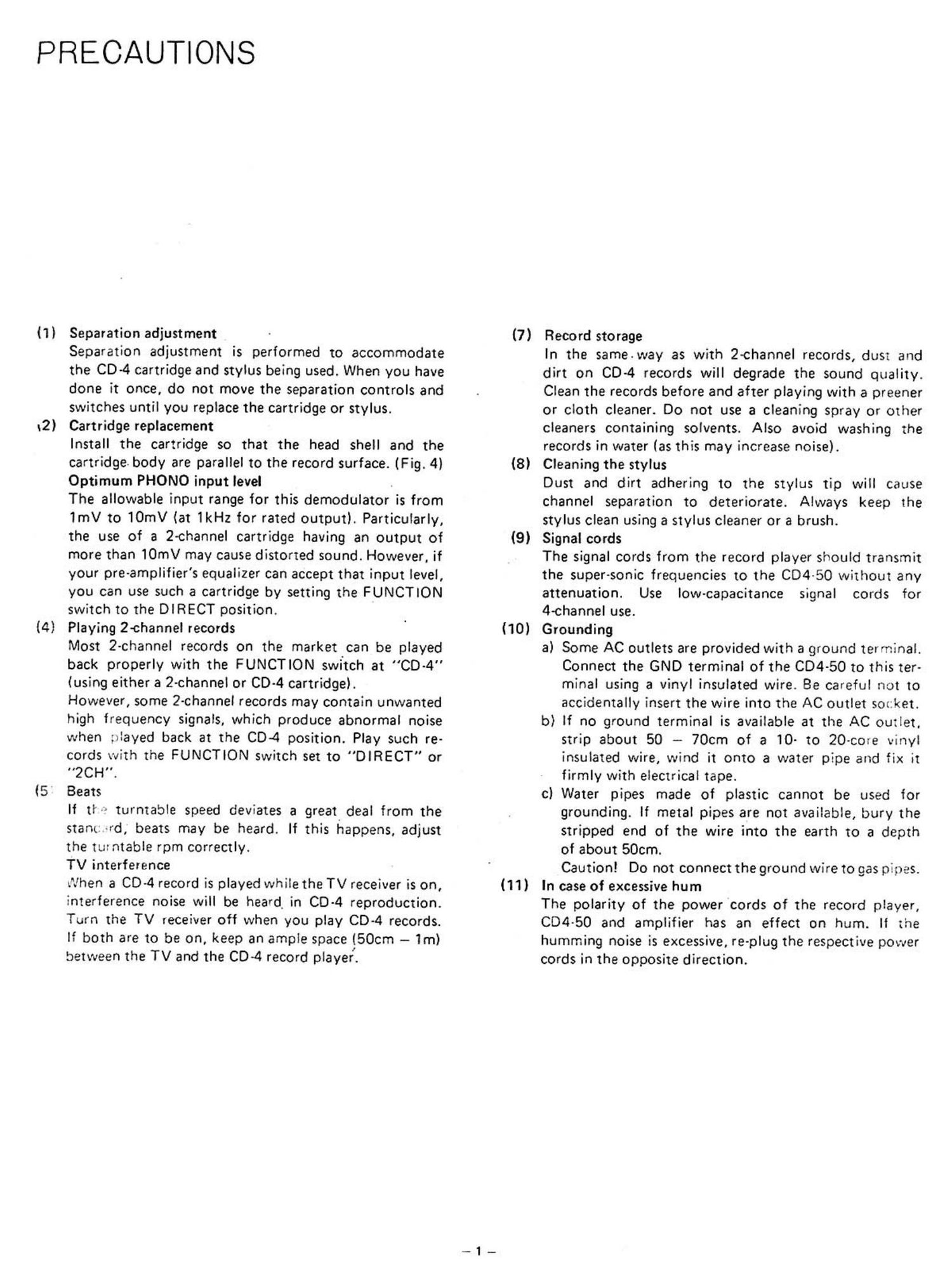 Jvc CD 4 50 Owners Manual 2