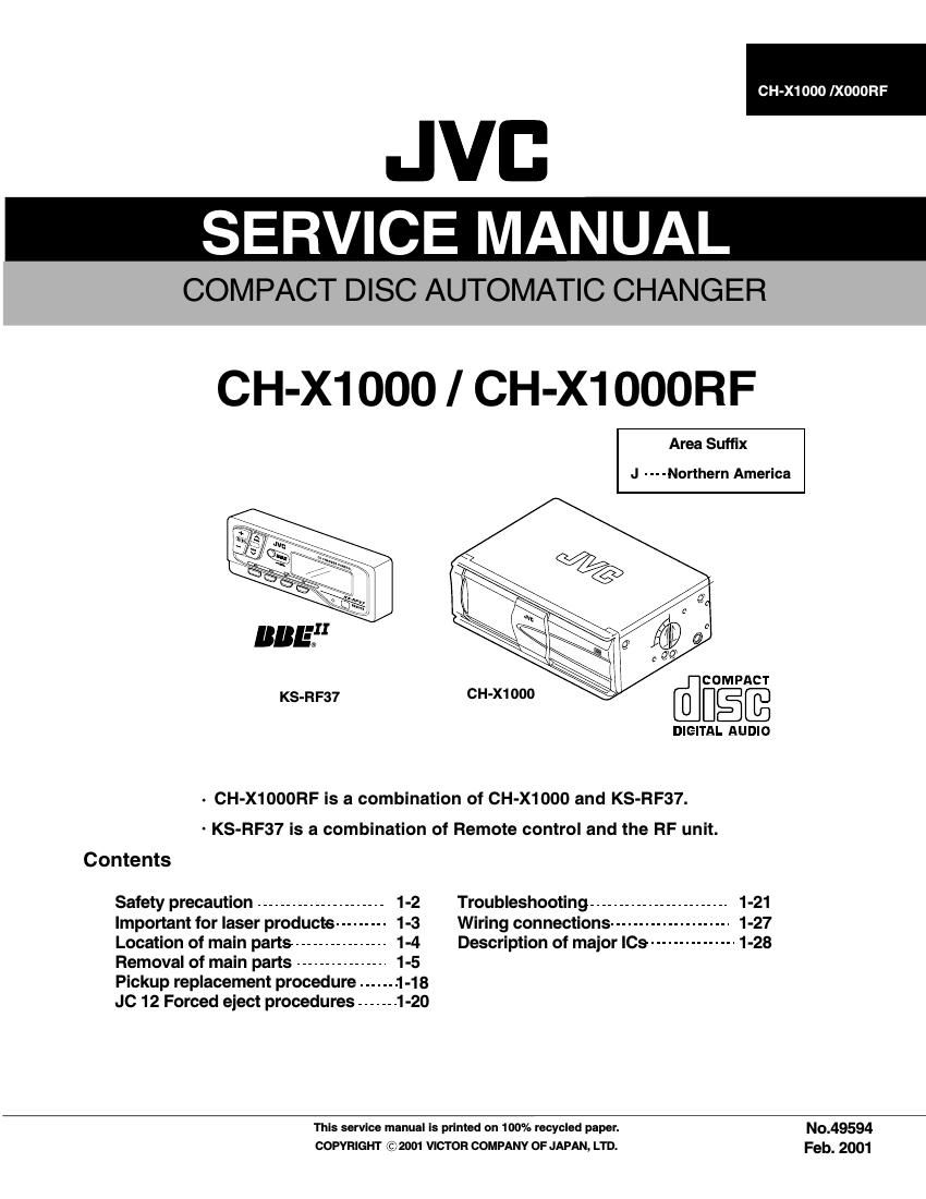 Jvc CHX 1000 Service Manual