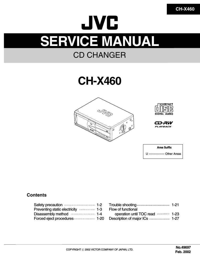 Jvc CHX 460 Service Manual