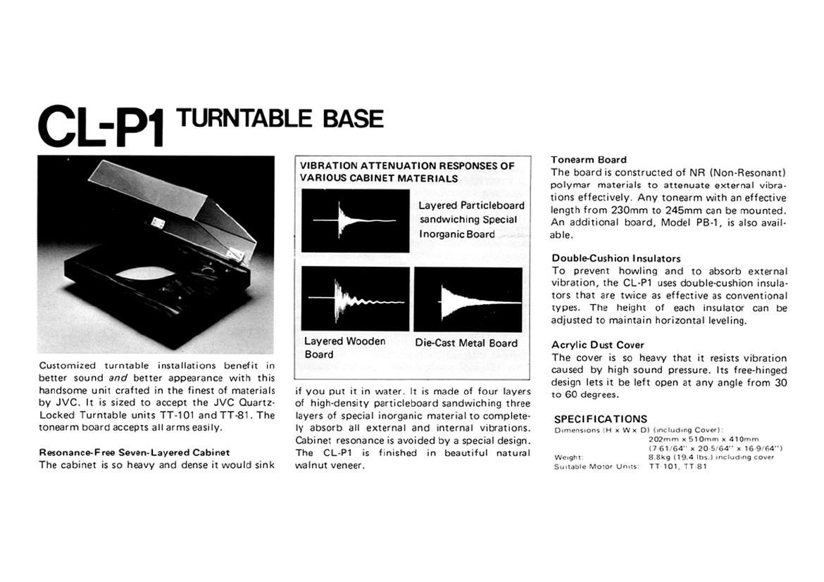 Jvc CL P1 Brochure