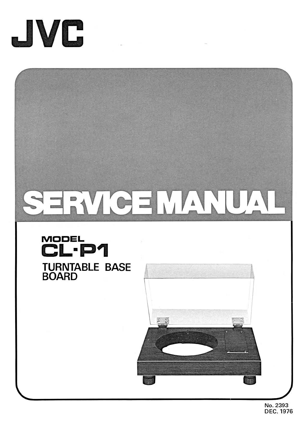 Jvc CL P1 Service Manual