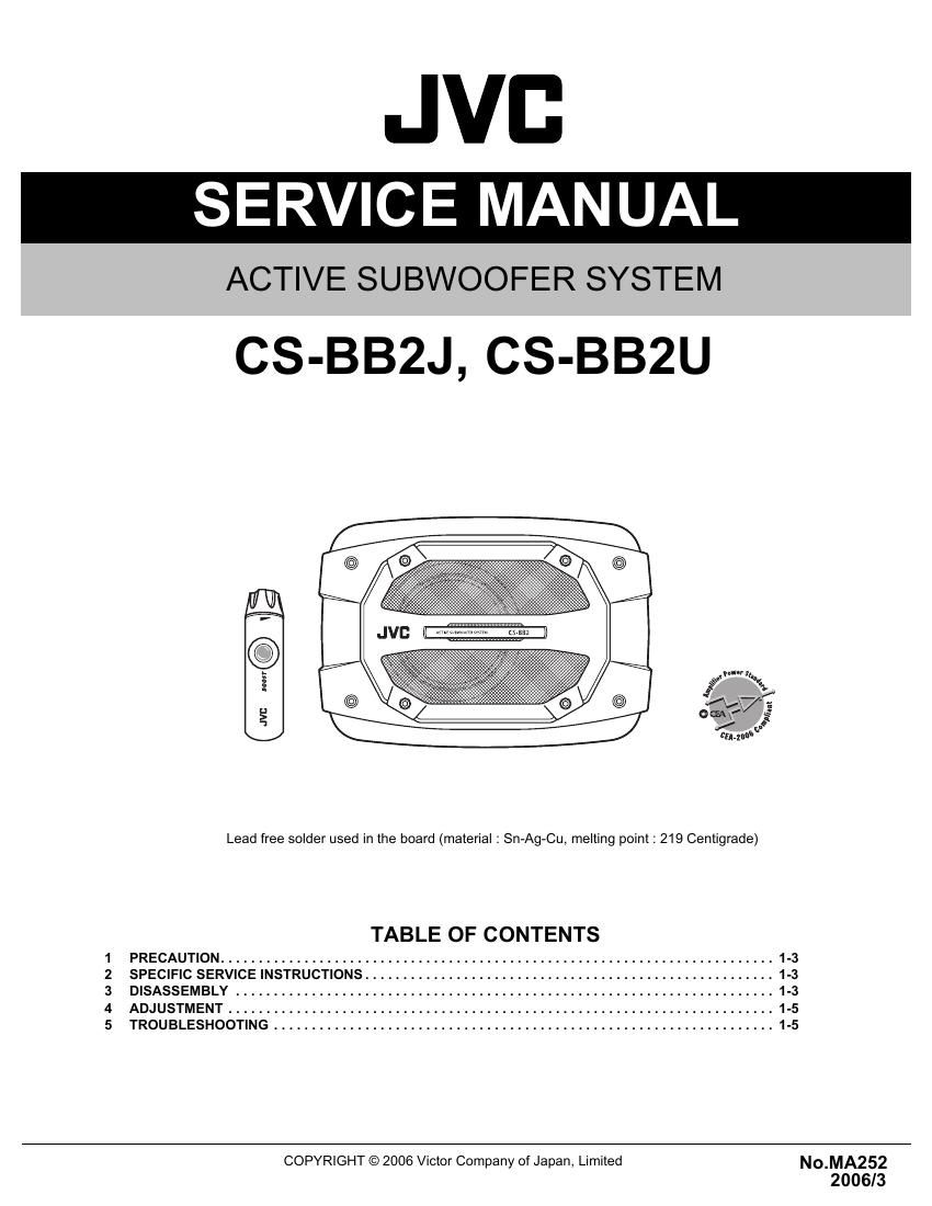 Jvc CS BB2 J Service Manual