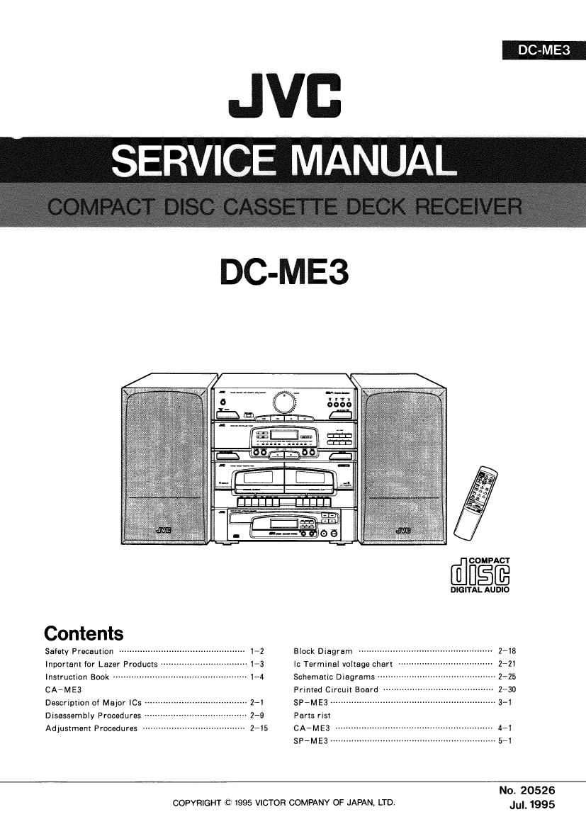 Jvc DC ME3 Service Manual