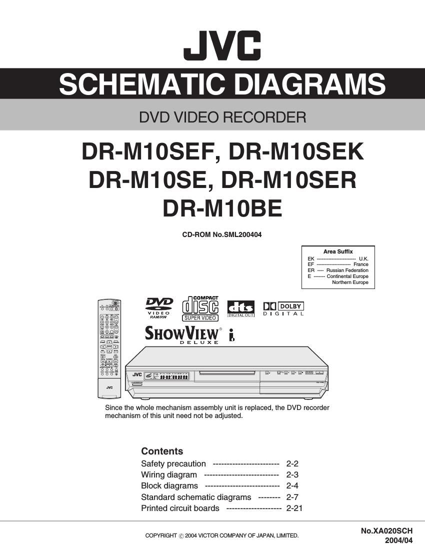 Jvc DRM 10 BE Schematic