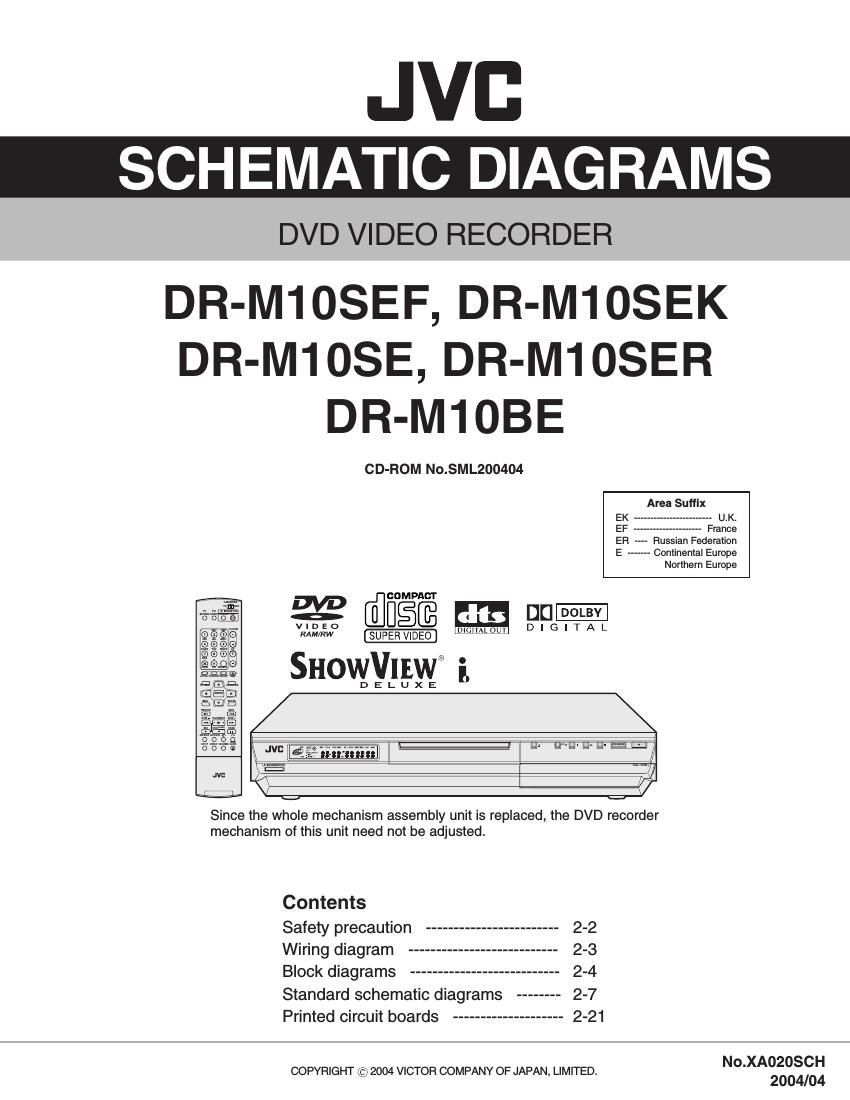 Jvc DRM 10 SEF Schematic