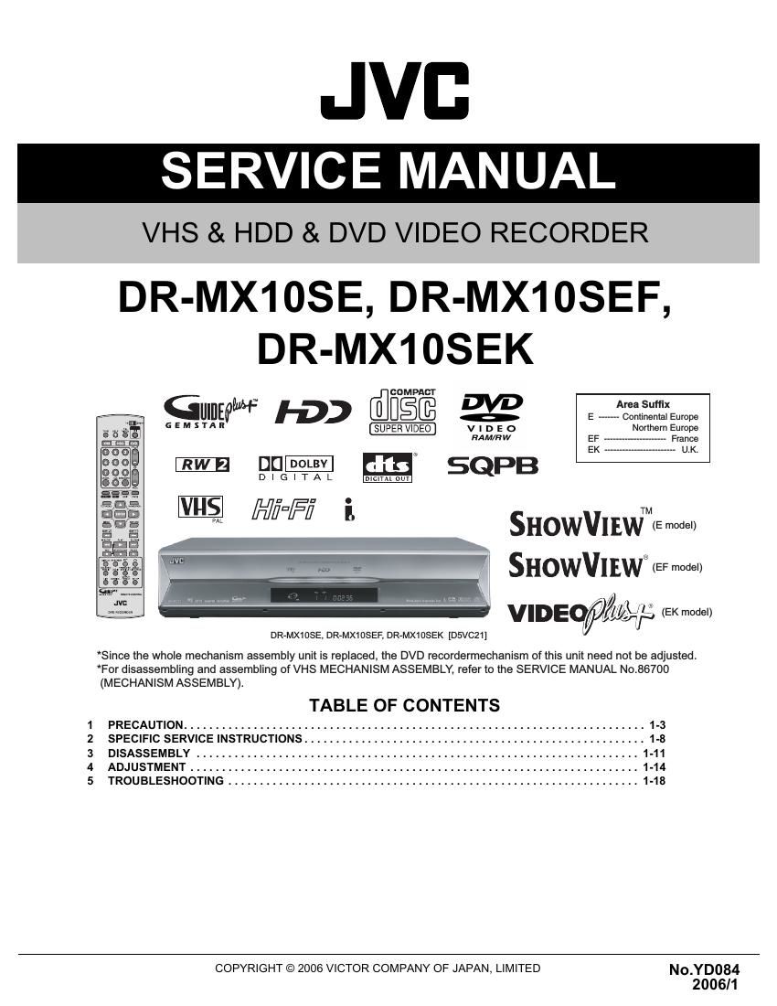 Jvc DRMX 10 SE Service Manual