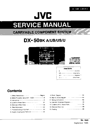 Jvc DX 50 BK Service Manual