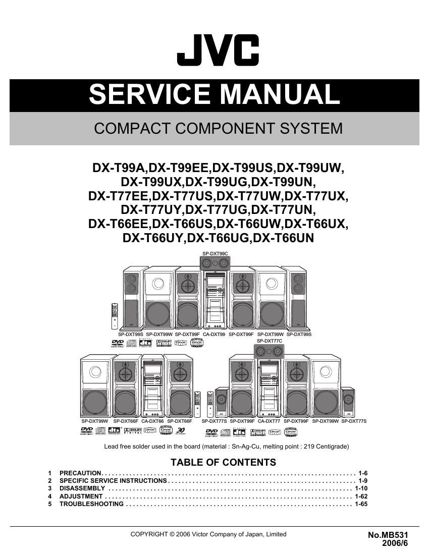 Jvc DXT 66 Service Manual