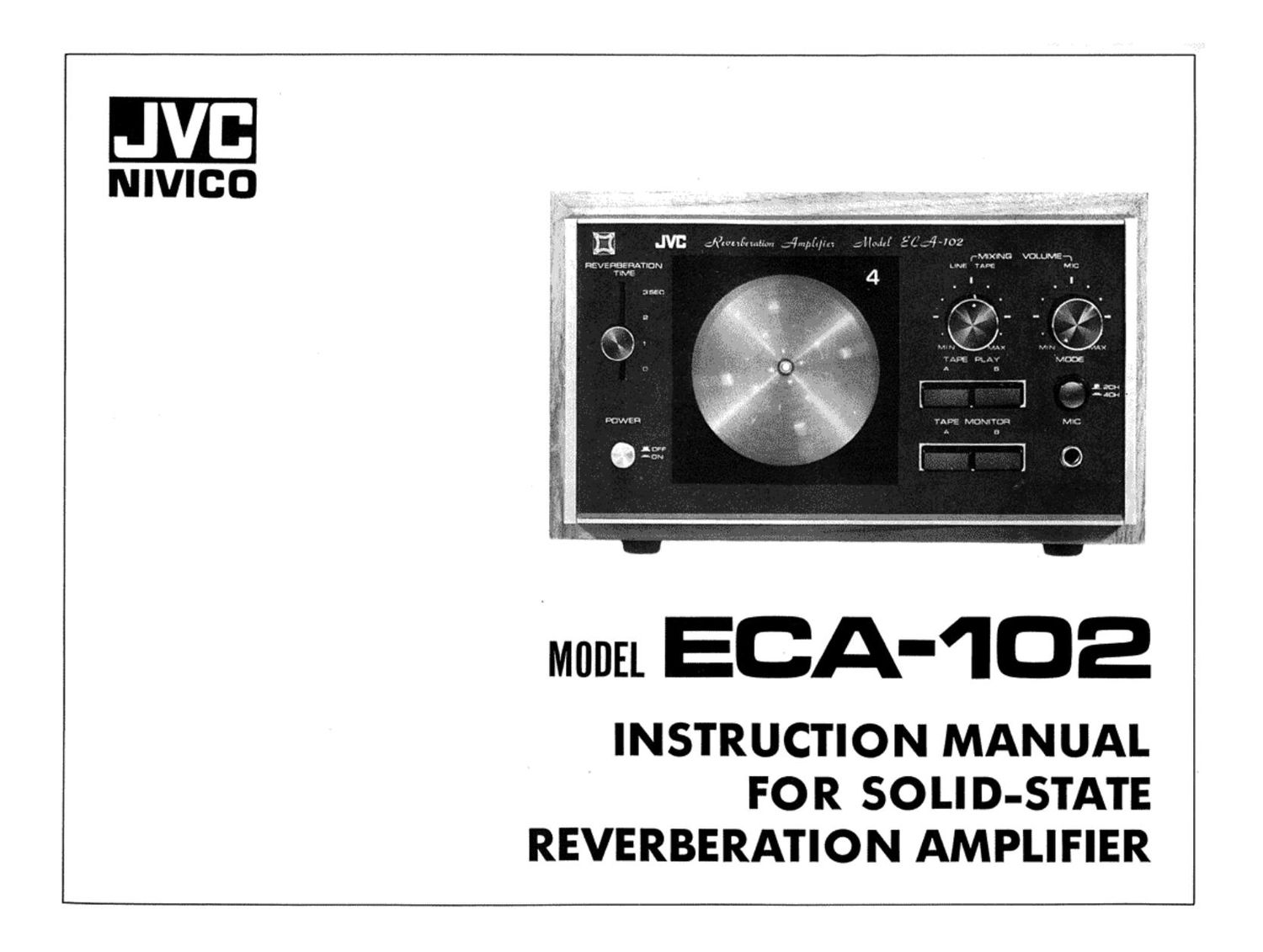 Jvc ECA 102 Owners Manual