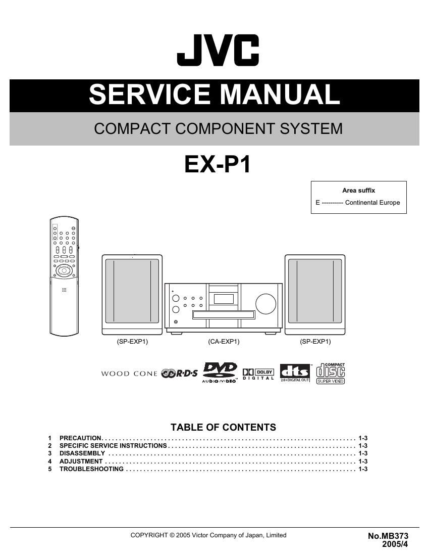 Jvc EXP 1 Service Manual
