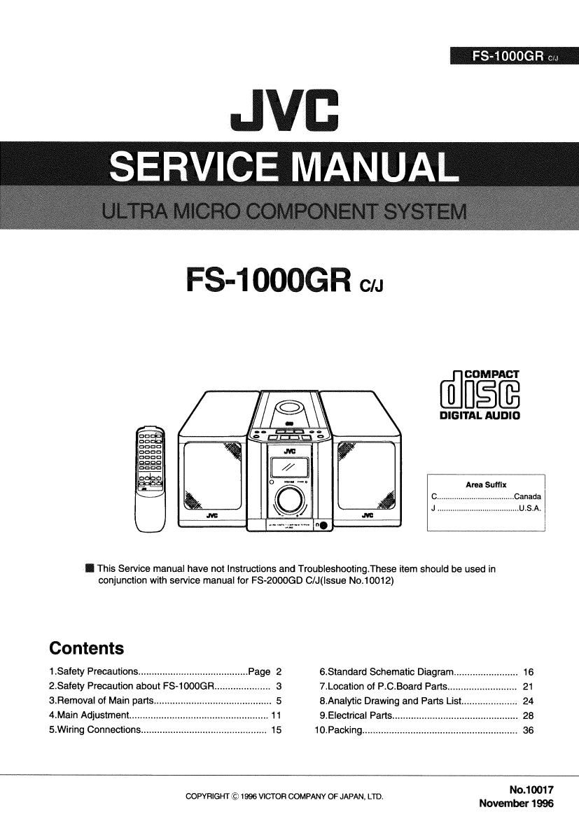 Jvc FS 1000 GR Service Manual