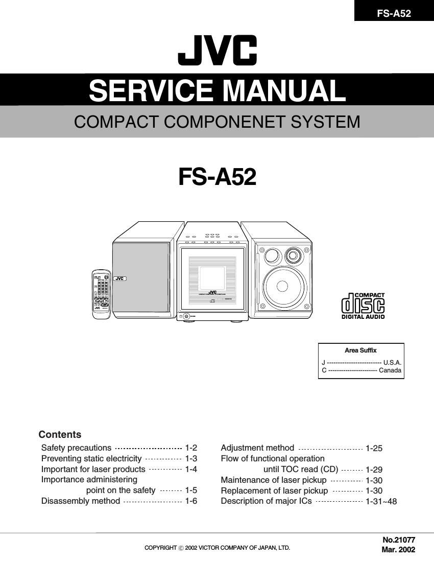 Jvc FSA 52 Service Manual